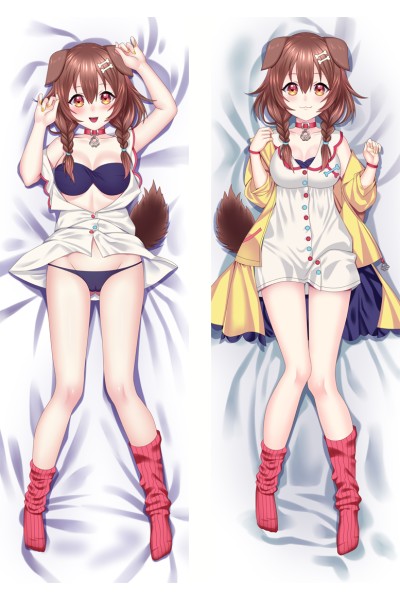 Virtual Youtuber Inugami Korone Anime Dakimakura Body Pillow Cover