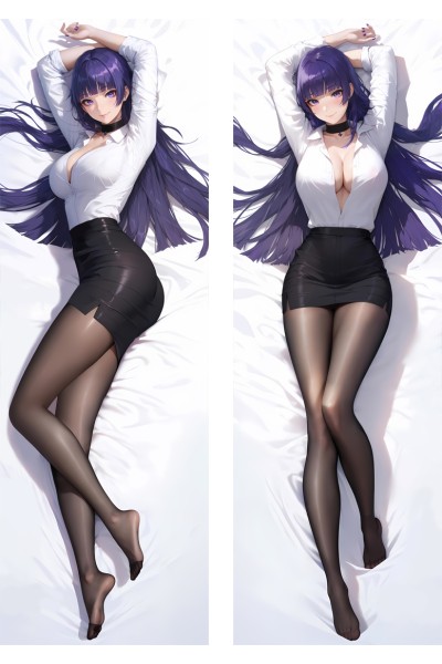 Genshin Impact Raiden Mei Anime Dakimakura Body Pillow Cover