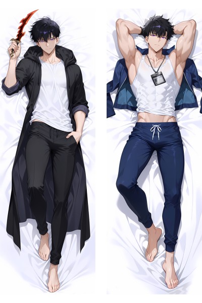 Solo Leveling Sung Jin-woo Anime Dakimakura Body Pillow Cover