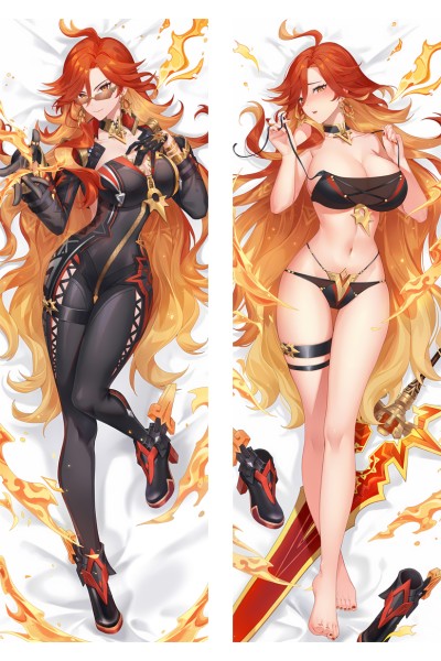 Genshin Impact Pyro Archon Mavuika Anime Dakimakura Body Pillow Cover