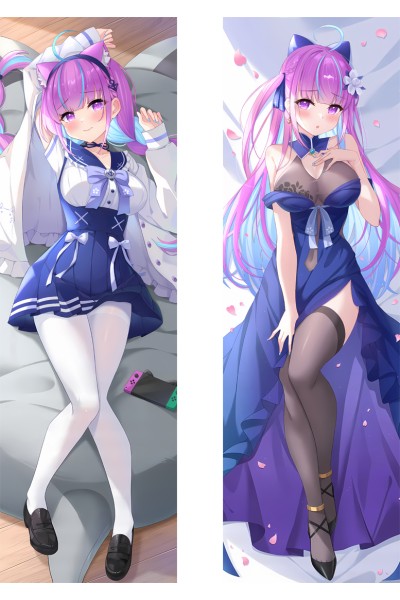 Virtual Youtuber Minato Aqua Anime Dakimakura Body Pillow Cover