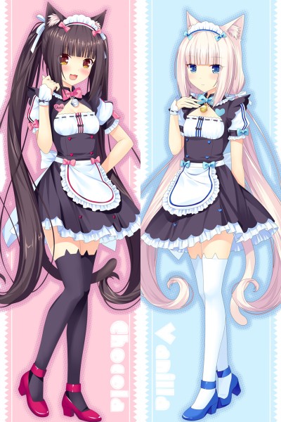 Nekopara Chocola Vanilla Anime Dakimakura Pillow Case