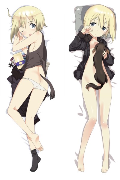 Strike Witches Erica Hartmann Anime Dakimakura Pillow Case