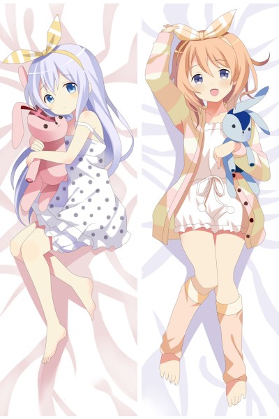Is the Order a Rabbit Chino Kafū Hoto Kokoa Anime Dakimakura Pillow Case