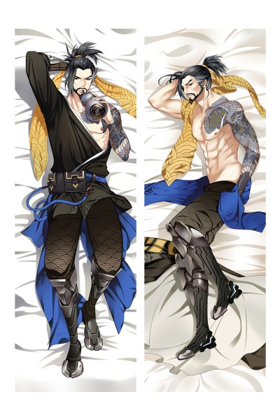 Overwatch OW Hanzo Anime Dakimakura Pillow Cover
