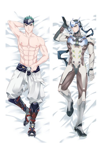 Overwatch OW Genji Anime Dakimakura Pillow Cover