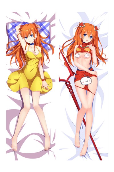 Neon Genesis Evangelion EVA Asuka Langley Soryu Anime Dakimakura Pillow Cover