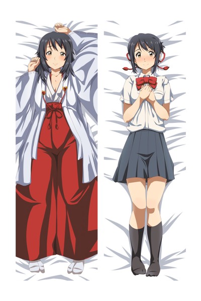 Your Name Mitsuha Miyamizu Anime Dakimakura Pillow Cover