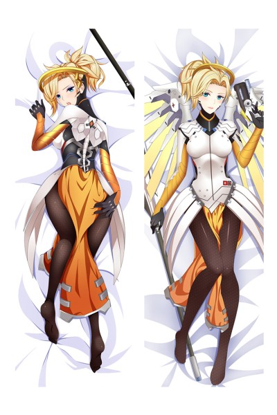 Overwatch OW Mercy Anime Dakimakura Pillow Cover