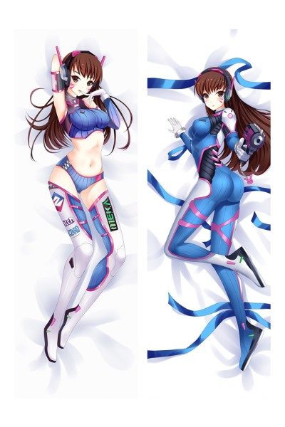 Overwatch OW D.Va Hana Song Anime Dakimakura Pillow Cover