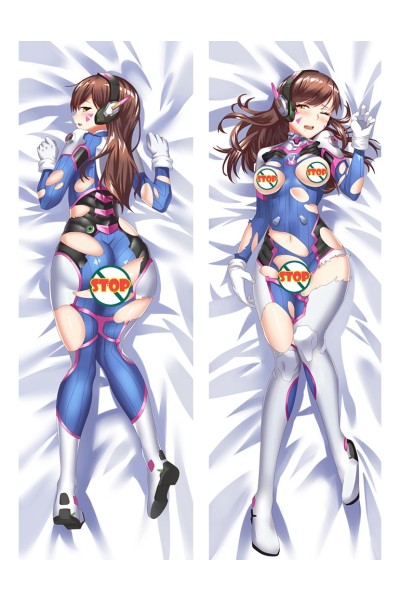 Overwatch OW D.Va Hana Song Anime Dakimakura Pillow Cover