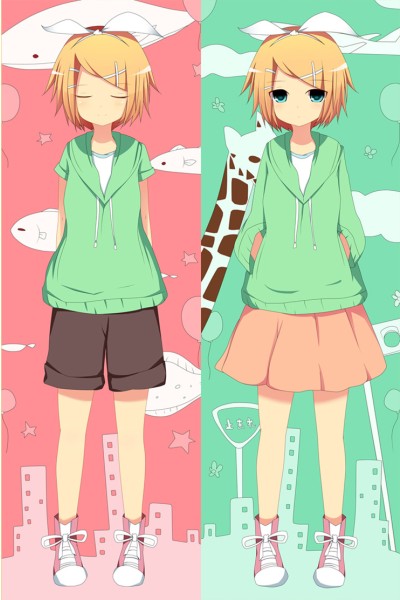 Vocaloid Kagamine Rin Anime Dakimakura Pillow Cover