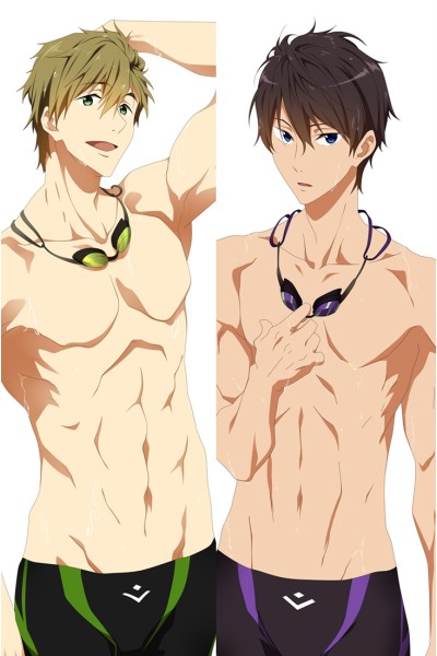 Kenkō Zenrakei Suieibu Umishō Tachibana Haruka Nanase Anime Dakimakura Pillow Cover