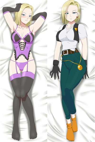 Dragon Ball Android 18 Anime Dakimakura Pillow Cover