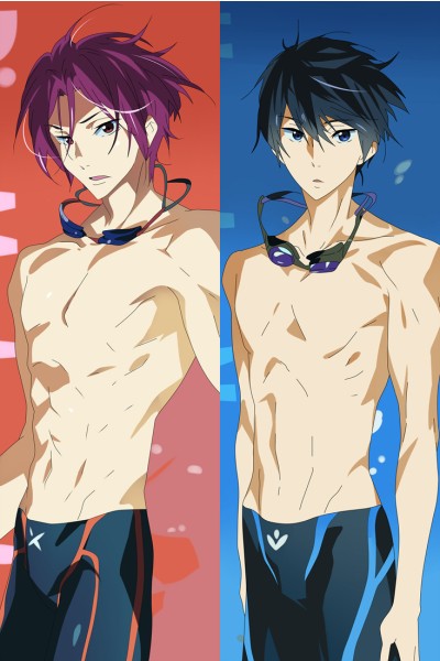 Free! Rin Matsuoka Haruka Nanase Anime Dakimakura Pillow Cover