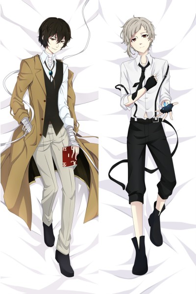 Bungo Stray Dogs Osamu Dazai Atsushi Nakajima Anime Dakimakura Pillow Cover