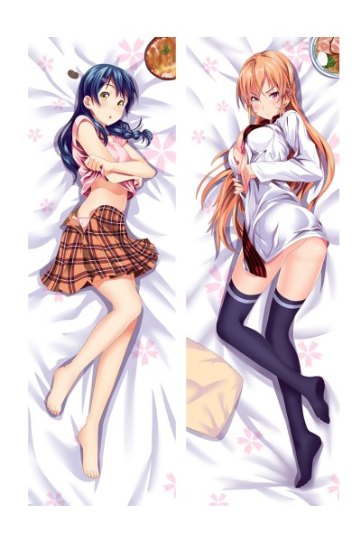 Food Wars! Shokugeki no Soma Erina Nakiri Megumi Tadokoro Anime Dakimakura Pillow Case 