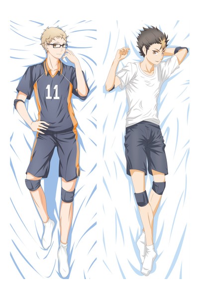 Haikyu!! Karasuno High School Yū Nishinoya Kei Tsukishima Anime Dakimakura Pillow Cover