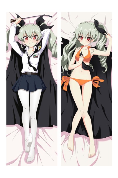 Girls und Panzer Anchovy Anime Dakimakura Pillow Case 