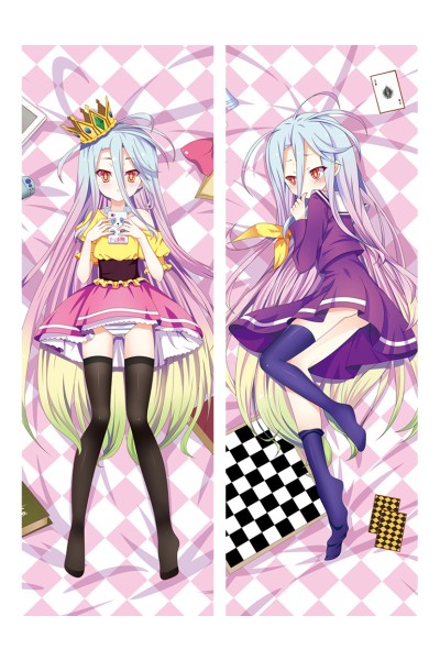 Anime No Game No Life Shiro Dakimakura Pillow Case Cover Hug Body