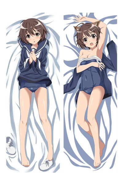 Strike Witches/Brave Witches Miyafuji Yoshika Dakimakura Pillow Case Cover Hugging Body