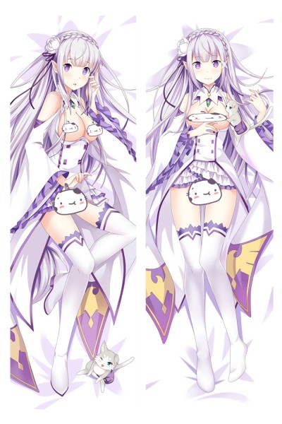 Re:Zero Emilia Anime Dakimakura Pillow Cover