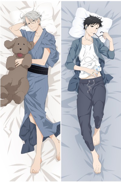 Anime Yuri on Ice Katsuki Victor Dakimakura Hugging Body Pillow Case