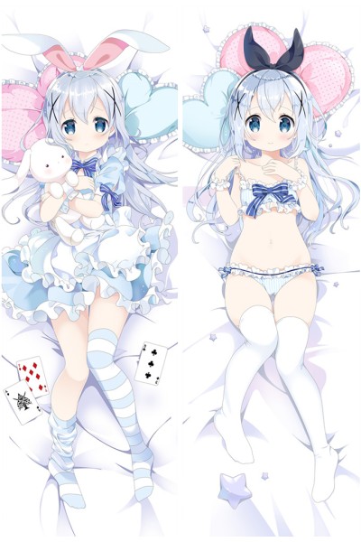 Is the Order a Rabbit? Kafuu Chino Anime Dakimakura Hugg Body Pillow Case 