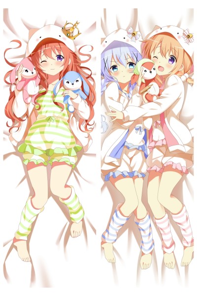 Is the Order a Rabbit? Hoto Cocoa Chino Anime Dakimakura Pillow Cover