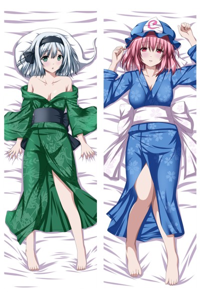 Touhou Project Youmu Konpaku Yuyuko Saigyouji Anime Dakimakura Pillow Case 