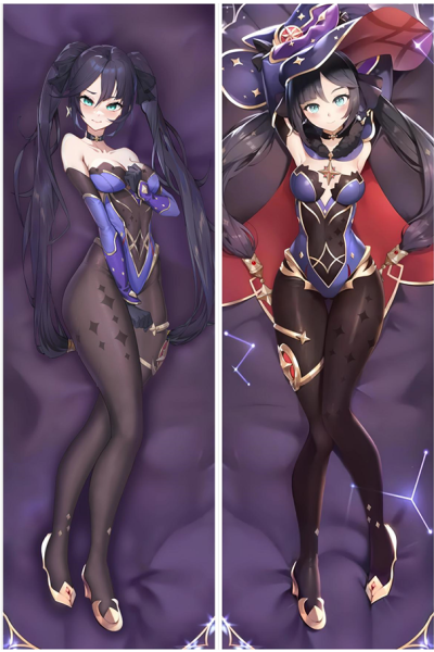 Genshin Impact Mona Anime Dakimakura Body Pillow Cover