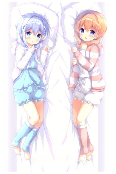 Is the Order a Rabbit? Kafuu Chino & Hoto Cocoa Anime Dakimakura Body Pillow Cover