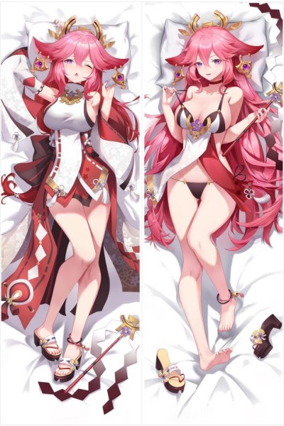 Genshin Impact Yae Miko Anime Dakimakura Body Pillow Cover