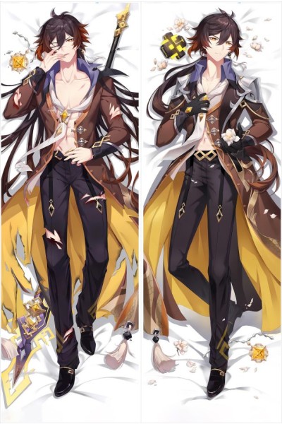 Genshin Impact Zhongli Anime Dakimakura Body Pillow Cover