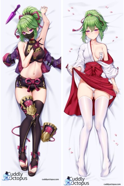 Genshin Impact Kuki Shinobu Anime Dakimakura Body Pillow Cover