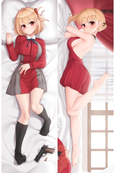 Lycoris Recoil Nishikigi Chisato Anime Dakimakura Body Pillow Cover