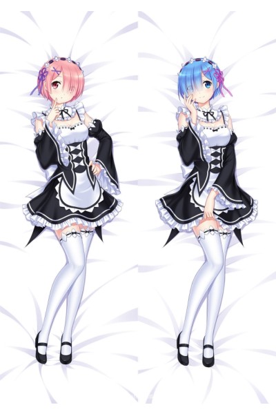 Re:Zero Rem Ram Anime Dakimakura Body Pillow Cover