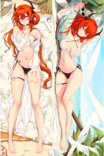 Arknights Surtr Anime Dakimakura Body Pillow Cover