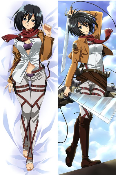 Attack on Titan Mikasa Ackerman Anime Dakimakura Body Pillow Cover