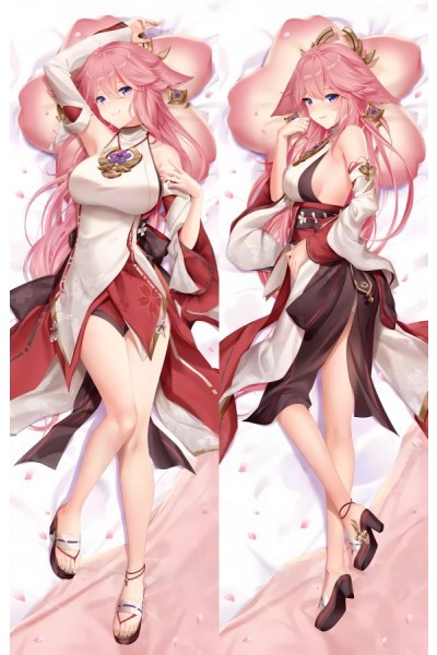 Genshin Impact Yae Miko Anime Dakimakura Body Pillow Cover