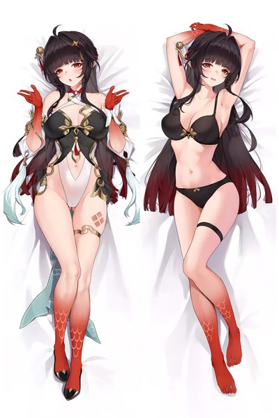 Honkai: Star Rail Lingsha Anime Dakimakura Body Pillow Cover