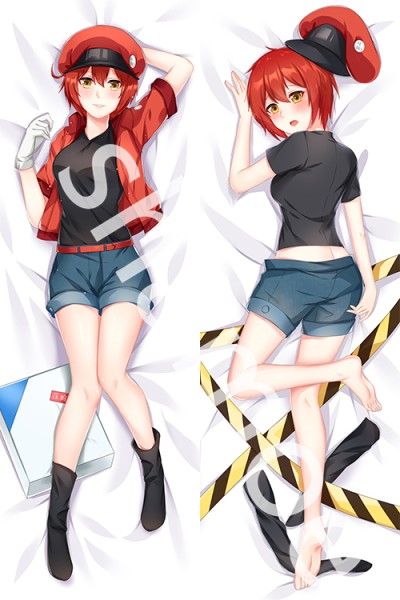 Cells at Work! Erythrocyte Red Blood Cell AE3803 Anime Dakimakura Pillow Cover