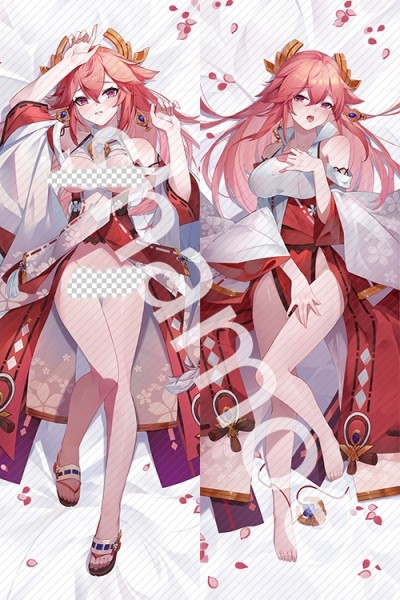 Genshin Impact Yae Miko Anime Dakimakura Pillow Cover