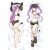 Virtual Youtuber Tokoyami Towa Anime Dakimakura Body Pillow Cover